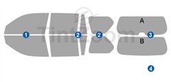 2011 Lexus GX 4 Door SUV Window Tint Kit