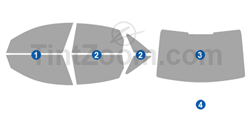 2014 Audi A6 4 Door Sedan Window Tint Kit