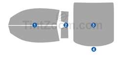 2014 Audi R8 2 Door Coupe Window Tint Kit