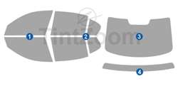 2008 BMW 3-Series Sedan Window Tint Kit