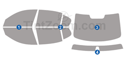 2014 BMW 3-Series Sedan Window Tint Kit