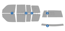 1998 Acura SLX 4 Door SUV Window Tint Kit