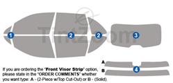 2017 Porsche Cayenne 4 Door SUV Window Tint Kit