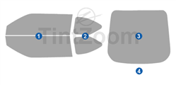 2012 Scion TC 2 Door Coupe Window Tint Kit