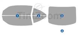 2015 Volkswagen Beetle 2 Door Hatch Window Tint Kit
