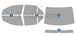 2010 Cadillac STS 4 Door Sedan Window Tint Kit
