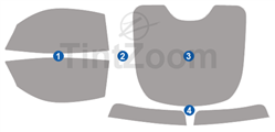2015 Dodge Viper 2 Door Coupe Window Tint Kit
