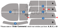 2010 Ram 1500 4 Door Quad Cab Window Tint Kit