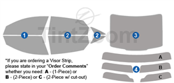 2014 Jaguar XJL 4 Door Sedan Window Tint Kit