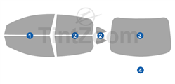 2014 Nissan Sylphy 4 Door Sedan Window Tint Kit