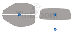 2023 Porsche Boxster 2 Door Convertible Window Tint Kit