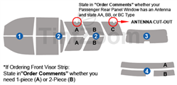 2019 GMC Yukon 4 Door SUV Window Tint Kit