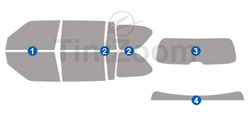 2021 Nissan Patrol 4 Door SUV Window Tint Kit
