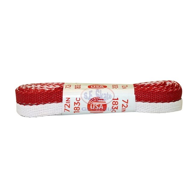 Double Red & White Laces