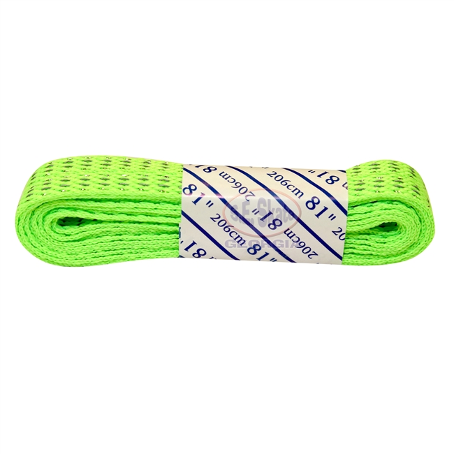 Reflective Neon Green Laces