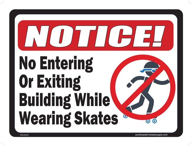 Entering exiting on skates
