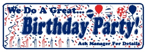 Birthday Party Ask Manager (10"x28")