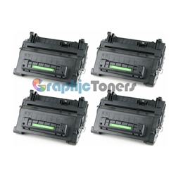 Premium Compatible HP CE390A (90A) Black Laser Toner Cartridge (Pack of 4)