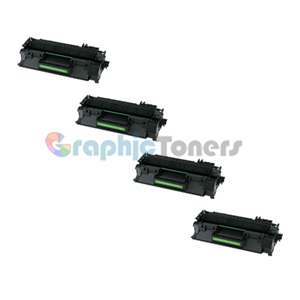 Premium Compatible HP CF280A (80A) Black Laser Toner Cartridge (Pack of 4)