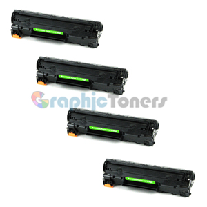 Premium Compatible HP CF283A (83A) Black Laser Toner Cartridge (Pack of 4)