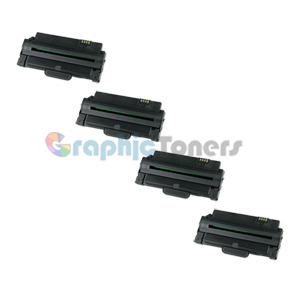 Premium Compatible MLT-D105L Black Laser Toner Cartridge For Samsung 105L (Pack of 4)