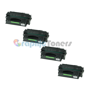 Premium Compatible HP Q5949X (49X) Black Laser Toner Cartridge (Pack of 4)