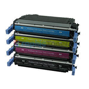 Premium Compatible HP Q6460A, Q6461A, Q6462A, Q6463A Color Laser Toner Cartridge Set