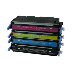 Premium Compatible HP Q6470A, Q6471A, Q6472A, Q6473A Color Laser Toner Cartridge Set