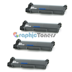 Premium Compatible Brother TN-660 (TN660) Black Laser Toner Cartridge (Pack of 4)