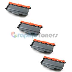 Premium Compatible Brother TN-720 (TN720) Black Laser Toner Cartridge (Pack of 4)