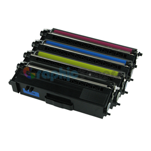 Premium Compatible Brother TN315BK, TN315C, TN315M, TN315Y (TN315) Color Laser Toner Cartridge Set
