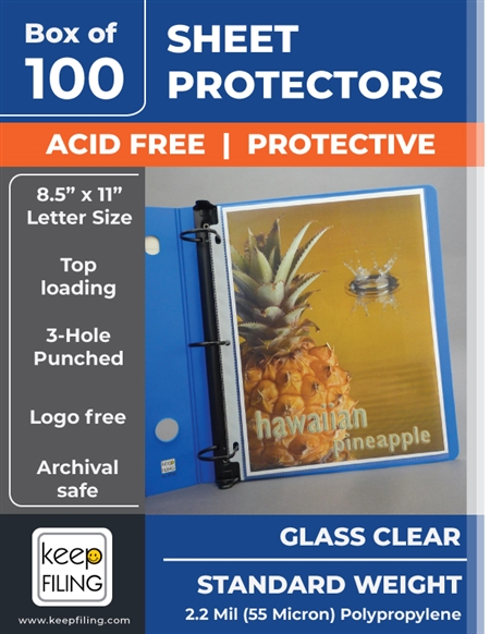 11 x 17 Top Loading Sheet Protectors - 25 Pk - Keepfiling