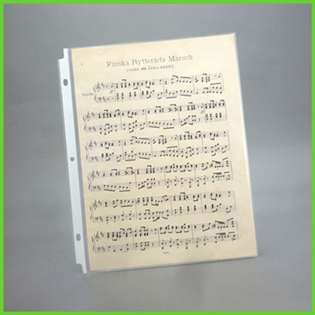 9 x 12 Music Sheet Protectors Clear 25 Pack, Archival Safe -Keepfiling