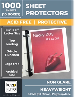 Low Reflective Heavyweight Sheet Protectors