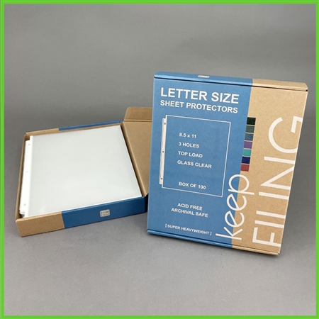 Sheet Protectors - Letter Size - 50 Pack Heavyweight Clear - 8.5 x 11, —  Aimoh