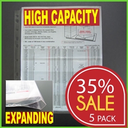 High Capacity Sheet Protectors with Multi-Page Capacity