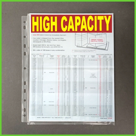 Super Capacity Sheet Protectors with Tuck-In Flap, 200, Letter Size,  10/Pack - mastersupplyonline