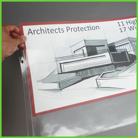 11 X 17 Sheet Protectors Portrait View Protect and Display 11x17 Paper for  sale online