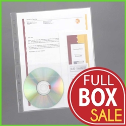CD Pocket Document Holder for 3-Ring Binder and Pages 8.5x11