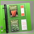 Pages for storing gardening seed packets