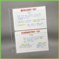 4 x 6 Clear Sheet Protectors for index cards and flash cards