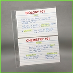 4 x 6 Clear Sheet Protectors for index cards and flash cards