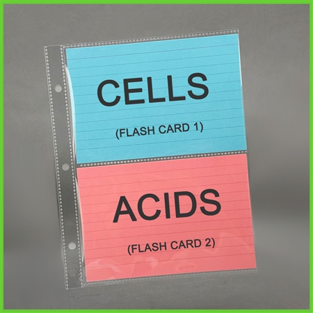4 x 6 Index Card Sheet Protectors, Flash Card Sheet Protectors, 50 Pcs/ Pack, Keepfiling
