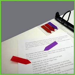 Adhesive Pointing Flags for attachment to Ring Binder Cover