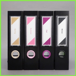 Triangle Design Spine Label Set 2