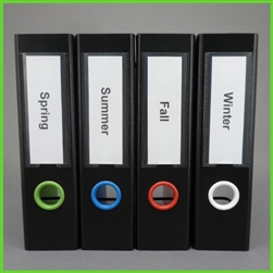 Simple Snow White Spine Label