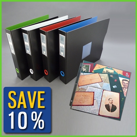 Portable Scrapbook Case for 12 in. x 12 in. Paper in Clear (5-Pack)