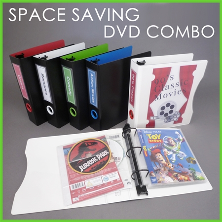 DVD Binder -DVD Storage Binder with Booklet Storage for Cover Art