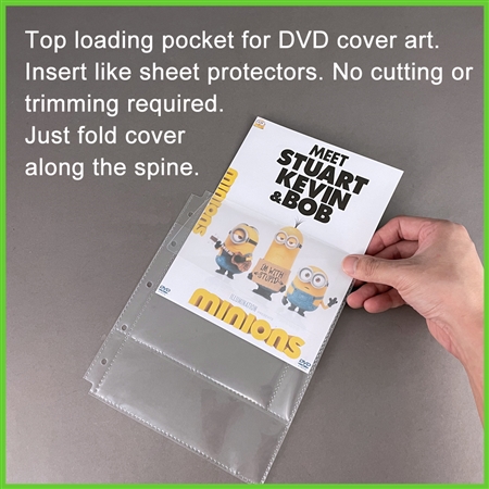 CD/DVD Half Sheet Storage Binder Filing Sleeve & Booklet –