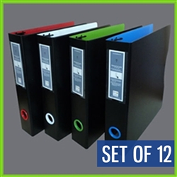 Case of 3 Ring Binders - 8.5x11 Letter Size Binder 12 units per case